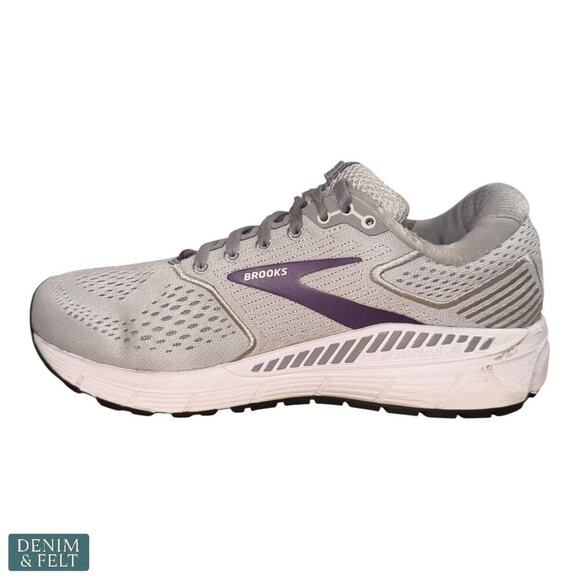 Brooks Ariel ’20 Oyster Alloy Grape Running Walking Shoes Women’s 8.5 Wide - Picture 10 of 14